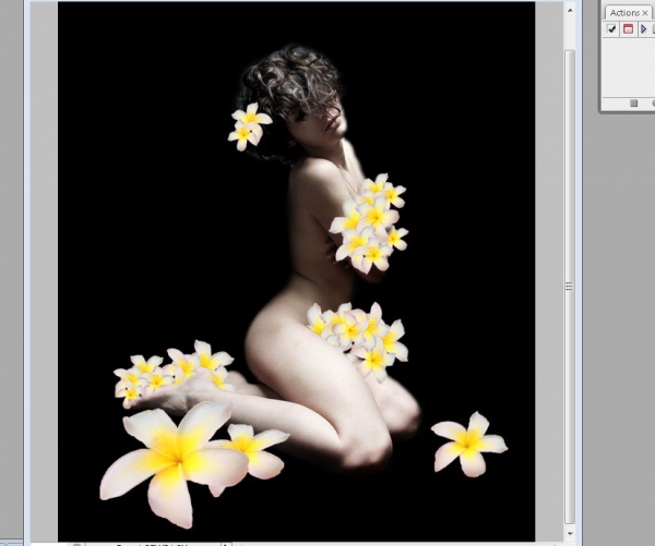 Creation of flower princess: Step 2